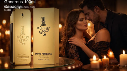 1 Million EDT Spray 3.4 Oz 100 Ml Men's Cologne New in Box Free Shipping Mens Perfume