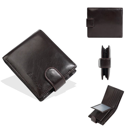 Baellerry New Short Men Wallets Zipper Coin Pocket Business Male Purses High Quality PU Card Holder Small Wallet For Men