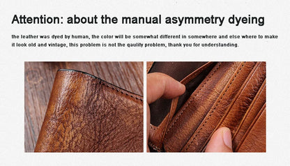 Fashion Vintage Genuine leather Wallet Men short Bifold Money Clips Leather male wallet Purse Coin Bag money Holder WC-007
