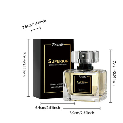 Roxelis 30ml Sage Fragrance Long Lasting Natural Scent Mild Elegant Aroma For Daily Commute & Dating