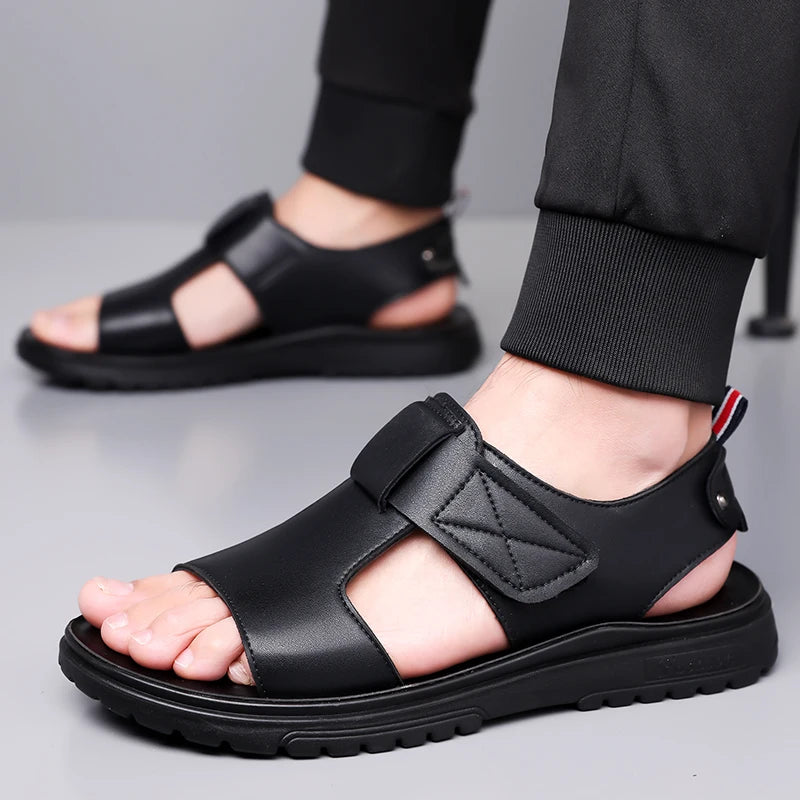Men's Summer Fashion Sandals Trendy Beach Shoes Thick Bottom Soft Bottom Outdoor Slippers Comfortable Footwear for Men-6189
