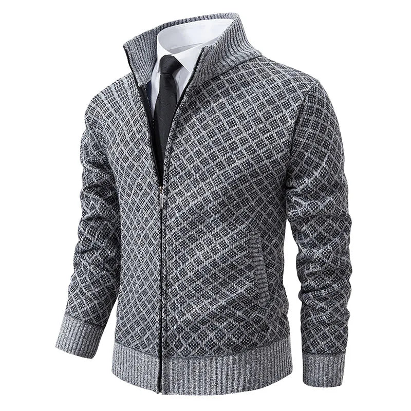 LEGIBLE 2025 Men's Sweaters Autumn Winter Wool Zipper Cardigan Sweaters Man Casual Knitwear Sweatercoat Male