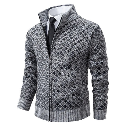LEGIBLE 2025 Men's Sweaters Autumn Winter Wool Zipper Cardigan Sweaters Man Casual Knitwear Sweatercoat Male