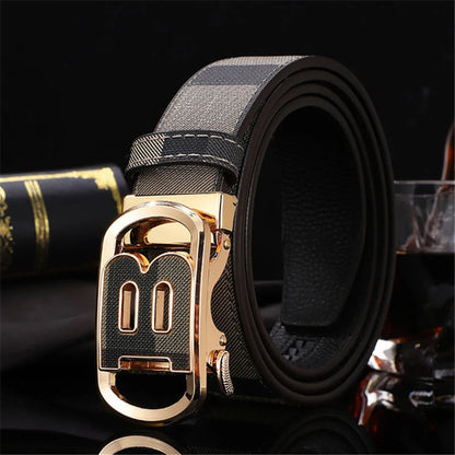 New Wide 34mm Luxury Vintage Designer B Belt Buckle Men High Quality Women Genuine Real Leather Dress Strap Male Belt for Jeans