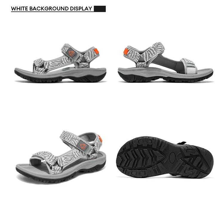 Men's Breathable Open-Toe Summer Sandals Lightweight Soft Sole Casual Beach Shoes for Outdoor Walking Non-Slip Size 40-45