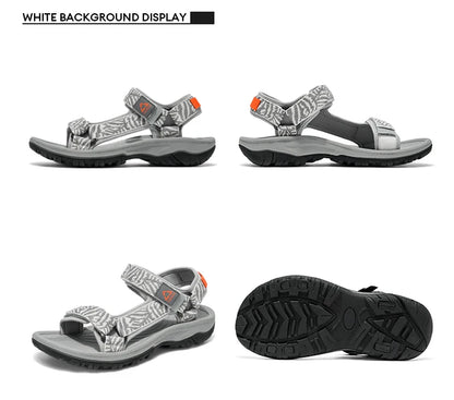 Men's Breathable Open-Toe Summer Sandals Lightweight Soft Sole Casual Beach Shoes for Outdoor Walking Non-Slip Size 40-45