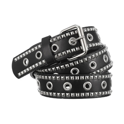 Fashion New Bronze Belt Metal Belt Men And Women Punk Hardware Jeans Belt Y2K Belt Designer Belt Women's BeltUniversal Box