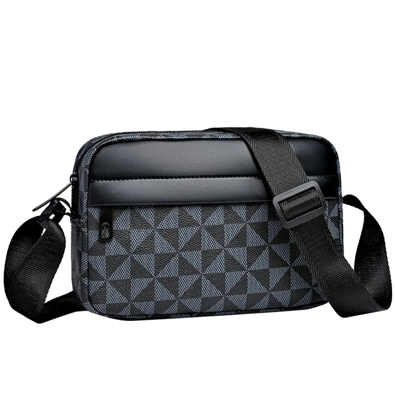Top-Quality Pu Leather Men Waist Packs Business Crossbody Bags for Male Fashion Travel Storage Phone Shoulder Bags Clutch Bag