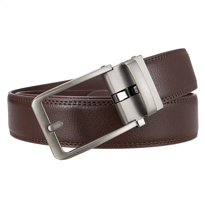 Luxury Designer Click Belts for Men PU Leather Waist strap, Fashion Automatic Buckle Design Belt, Perfect Waistband for Jeans