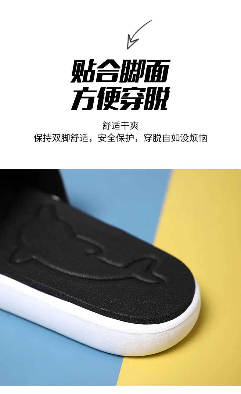 Men's Platform Slippers EVA Soft Soled Pillow Slippers Summer Beach Flip Flops Anti Slip Bathroom Home Fashionable Slippers