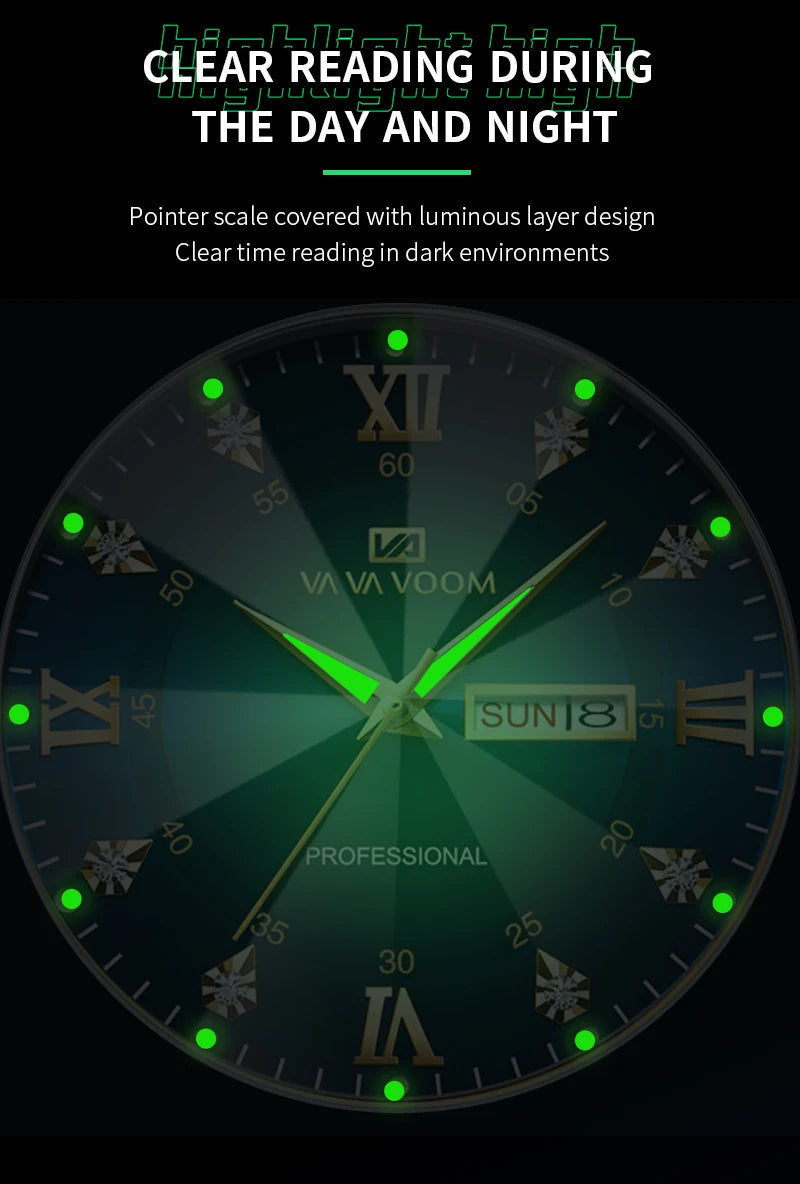 VA VA VOOM Hot Selling Original Blue Gold Creative Design Classic Hot selling Quartz Watch Men Fashion High Quality Rhombus Design Fashion Business Japanese Movement Gold Stainless Steel Fashion Clock Sports Watch for Men Gif