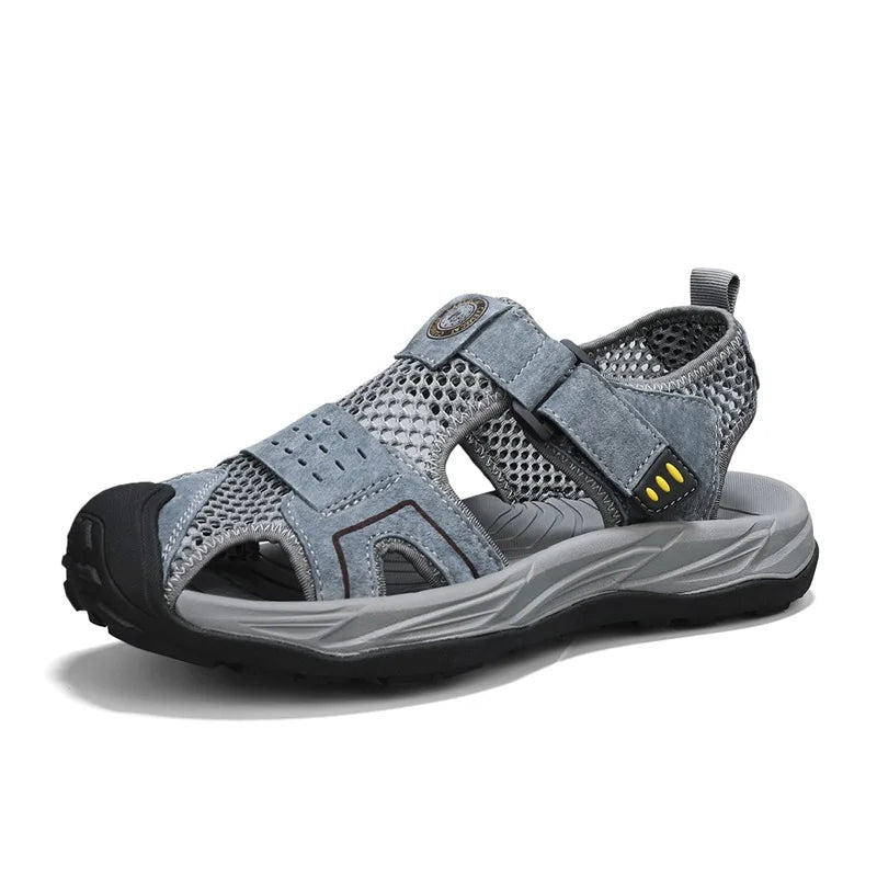 Summer Men' Sandals Breathable Beach Shoes Outdoor Men Casual Sandalies Fashion Male Casual Flats Quick Dry Walking Summer Shoes