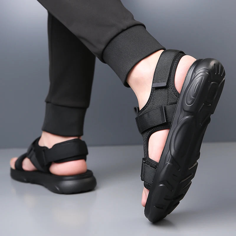 YRZL Sandals Soft Comfortable Non-Slip Men Shoes High Quality Beach Sandals Mens Gladiator Sandals Summer Casual Flat Shoes