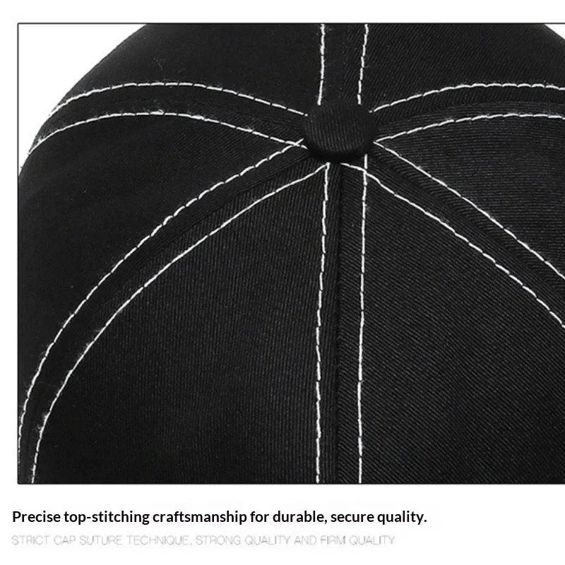 1pc Men's Eagle Embroidery Baseball Cap Korean Deepening Big Head Circumference Women's Trendy Casual Couple Sunscreen Sun Hat