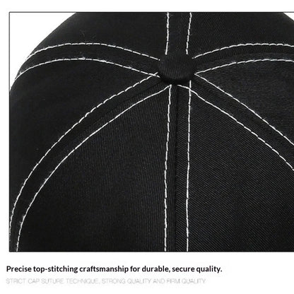 1pc Men's Eagle Embroidery Baseball Cap Korean Deepening Big Head Circumference Women's Trendy Casual Couple Sunscreen Sun Hat