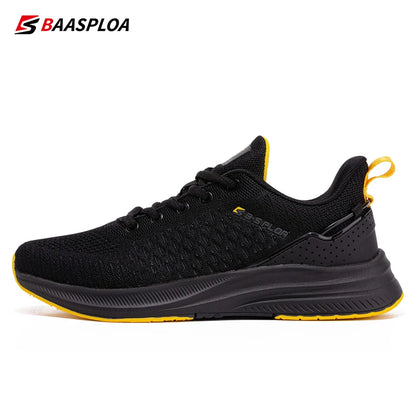Baasploa Men Running Shoes Lightweight Breathable Jogging Sport Shoes Male Lace-up Fashion Comfort Casual Sneakers Non-slip