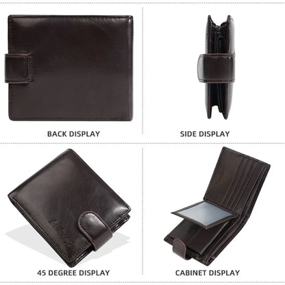 Baellerry New Short Men Wallets Zipper Coin Pocket Business Male Purses High Quality PU Card Holder Small Wallet For Men