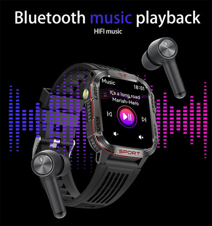 2026 Military GPS Smart Watch Money Detector Light Compass Waterproof Outdoor Sport Tracker Bluetooth Call Watch with Flashlight