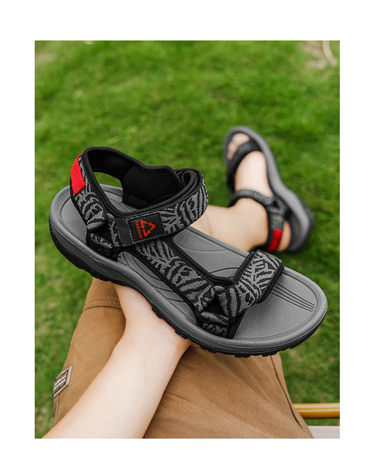 2026 New  Men's Hiking Sport Sandals Lightweight Leisure Beach Shoes Summer Open-Toe Breathable Travel Walking Sandials