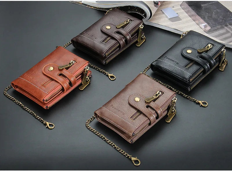 New Men Wallets Name Engraving 11 Card Holders Men Short Purse Double Zipper Coin Pocket High Quality Male Purse Cartera
