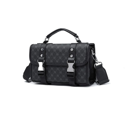 Fashion Plaid Men's Crossbody Bag Large Capacity Shoulder Messenger Bag Men Luxury Flap Crossbody Bags Male Rectangle Handbags