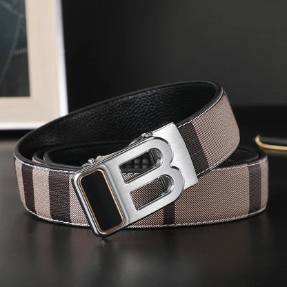 New Wide 34mm Luxury Vintage Designer B Belt Buckle Men High Quality Women Genuine Real Leather Dress Strap Male Belt for Jeans