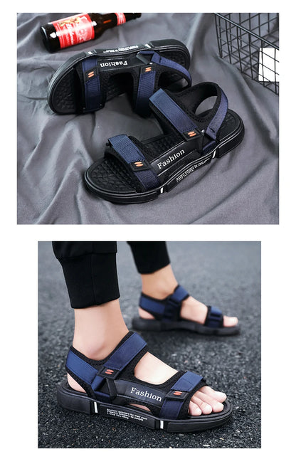 Men Sandals Summer Leisure Beach Holiday Sandals Men Shoes New Outdoor Sneakers Male Retro Comfortable Casual Sandals Men
