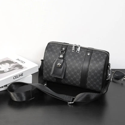 2026 Fashion Pillow Crossbody Bag Men Luxury Brand Men's Crossbody Bags Large Capacity Handbag Plaid Sling Shoulder Bag Male