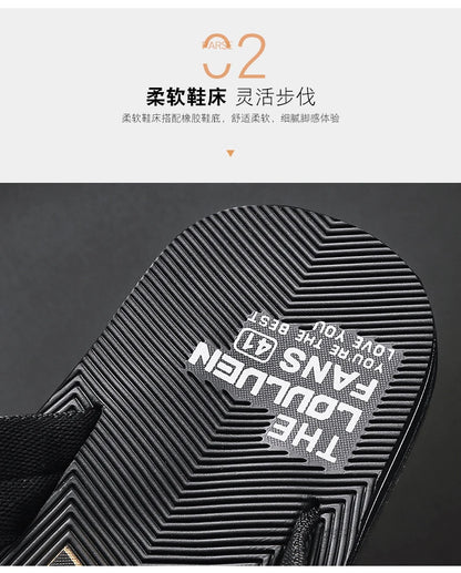 Men's Cotton Slippers Comfortable Breathable Home Footwear Soft Slip On Summer Sandals