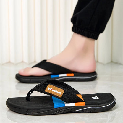 Summer new thick-soled casual flip-flops for men, anti-slip, anti-odor and wear-resistant, beach flip-flops for outdoor wear