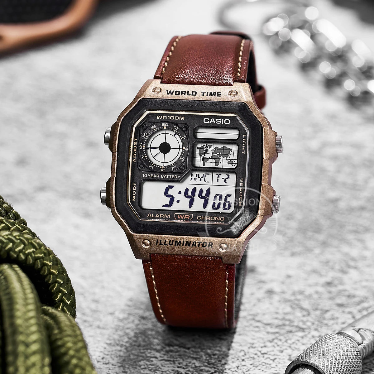 Casio watch Explosion watch men set luxury LED military digital watch sport relogio masculino AE-1200WHL-5A