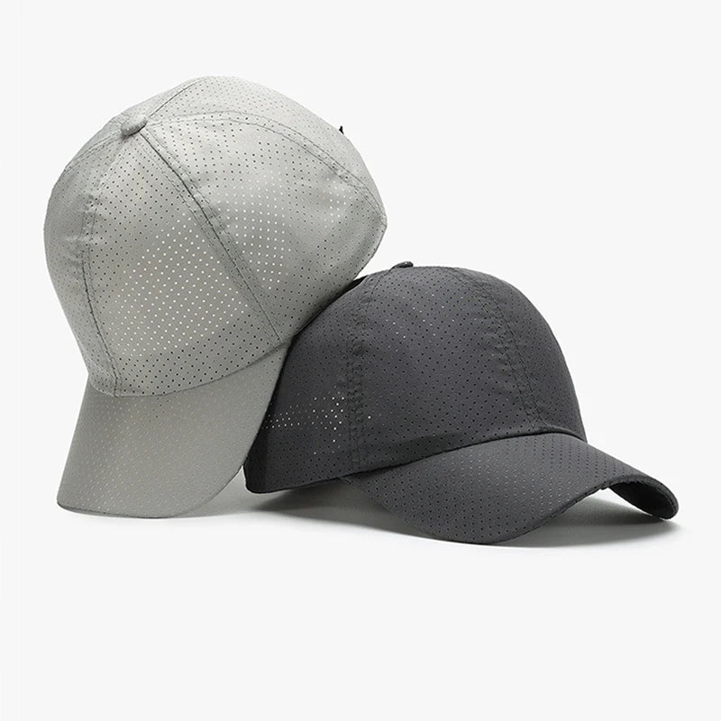 Breathable Baseball Cap Summer Quick Dry Mesh Hat Adjustable Sun Hat For Men Women Outdoor Comfortable Snapback Hat Fashion Caps