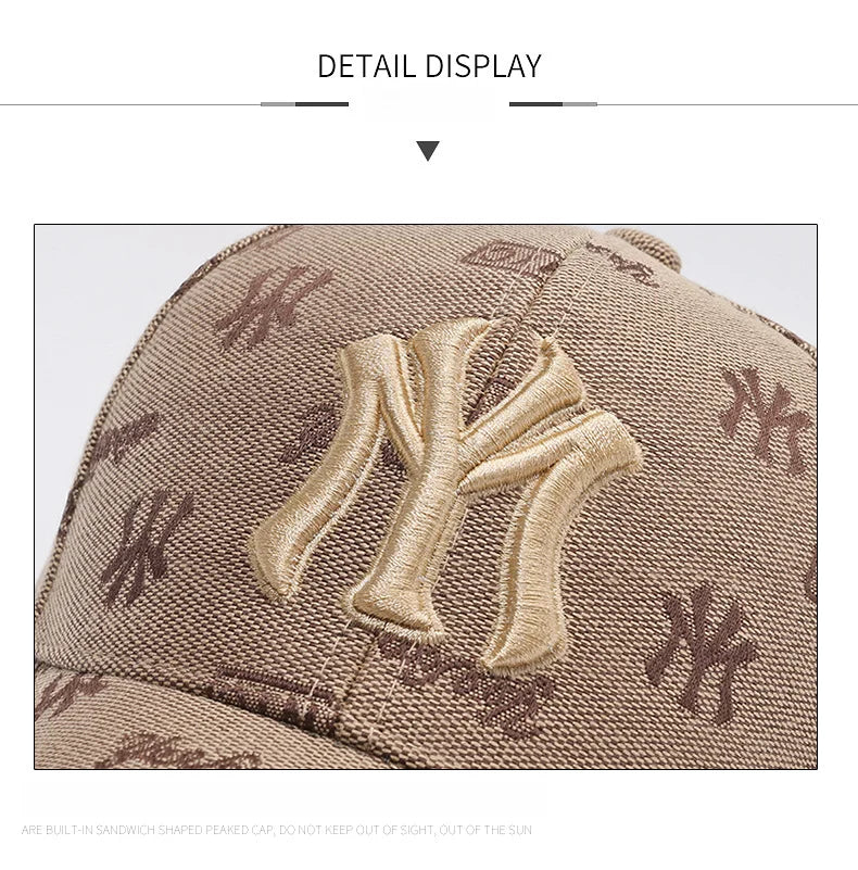 Fashion New High Quality Women Men Cap Hat Cool Lady Male MY Letters Baseball Cap Outdoor Visors Sun Cap Hat For Women Men