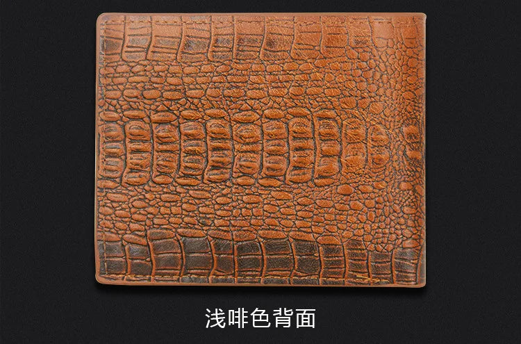 Men's Wallets Luxury Alligator Pattern Men Money Bag Safe Clutch Bag Business Style Male Money Purse Card Fashion Casual Holder