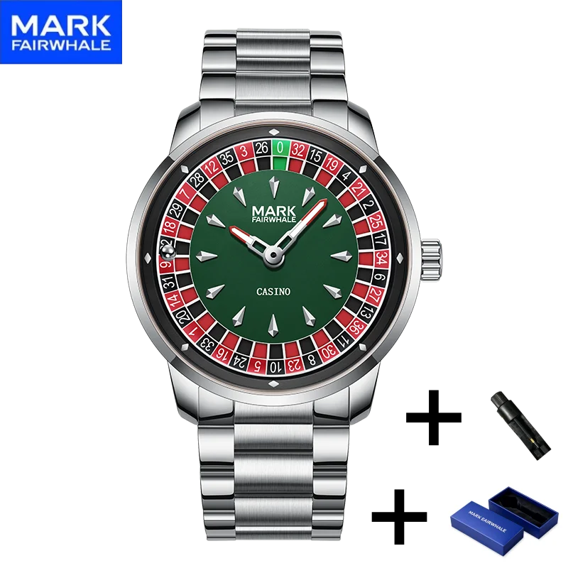Mark Fairwhale Casual Leather Strap Relógios Masculino Quartz Fashion Wristwatch Waterproof Fashion Watches for Man Reloj Hombre