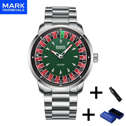 Mark Fairwhale Casual Leather Strap Relógios Masculino Quartz Fashion Wristwatch Waterproof Fashion Watches for Man Reloj Hombre
