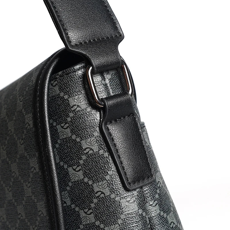 Cawmixy Leather Large Crossbody Bag for Men Bags Designer Man Messenger Bag Male Sling Pack Fashion Business Shoulder Bags
