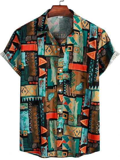 New Men's Large Size Shirts Daily Versatile Comfortable Breathable Short-sleeved Men's Button-down Shirts Fashion Men's Clothing