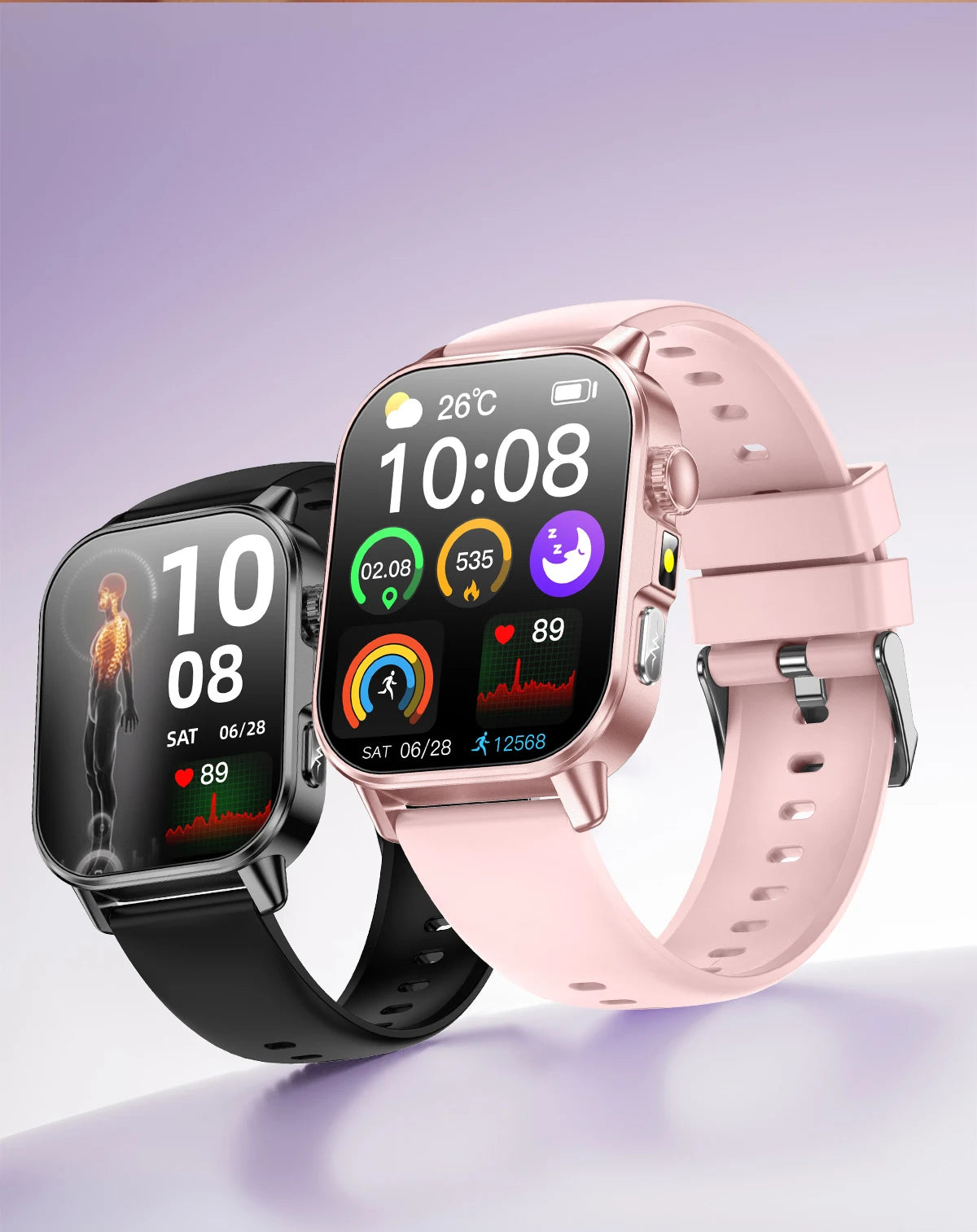 2026 Top Nursing Grade ECG+PPG Smart Watch Men Accurate Blood Pressure Lipids Uric Acid 2.0-inch AMOLED Screen HD Call Watch Men