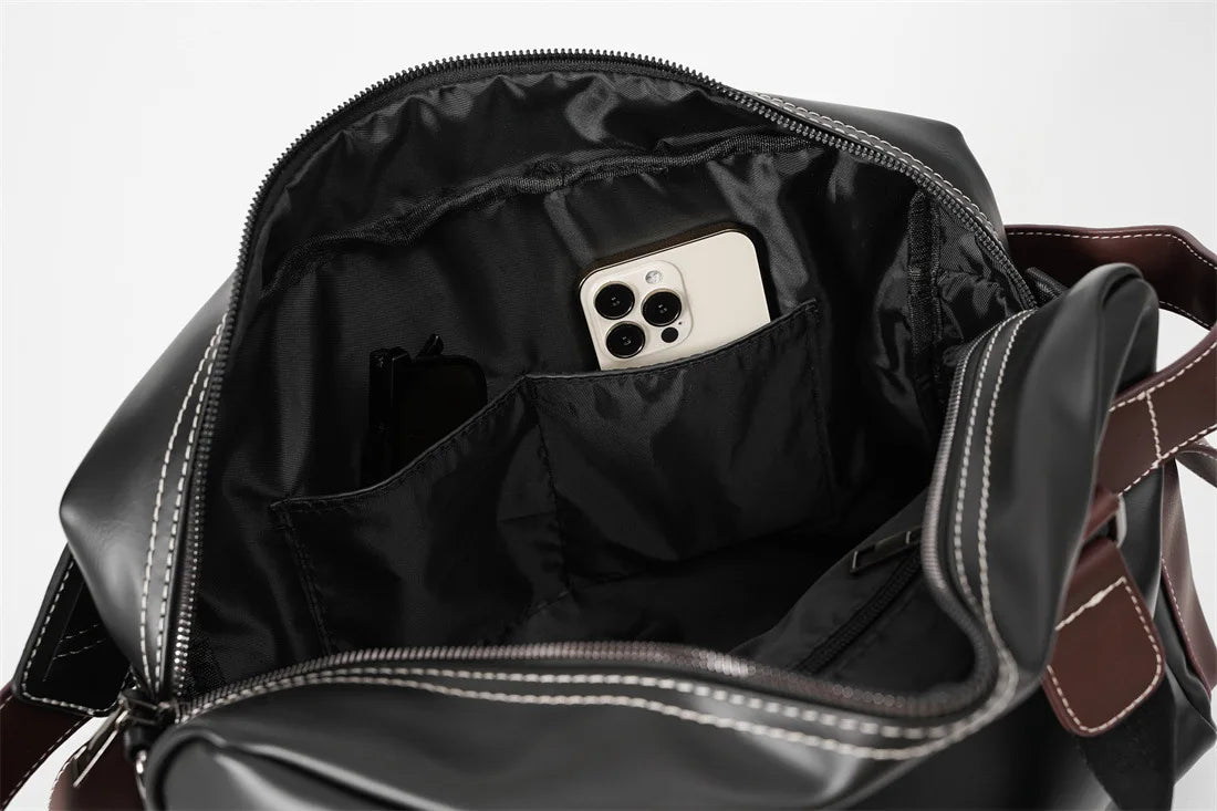High Quality Handbag Men Business Briefcase Vinatge Fashion Top-Handle Bags For Men Large capacity Travel Laptop Bags Satchels