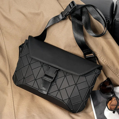 High-quality Fashion Men's Crossbody Bag Geometric Shoulder Messenger Bag Men Back Pack Waist Bag Crossbody Bags for Men Satchel