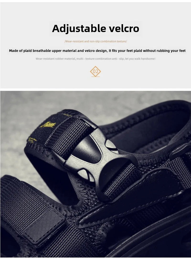 High Quality Men's Sandals Designer Platform Sandals for Men Fashion Outdoor Casual Sports Sandals 2025 Summer Beach Sandalias