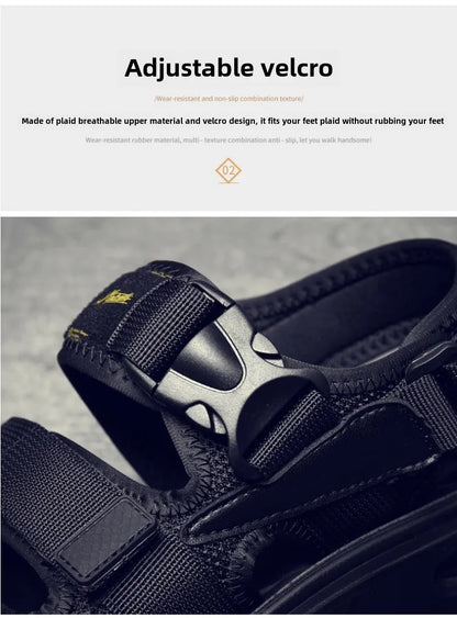High Quality Men's Sandals Designer Platform Sandals for Men Fashion Outdoor Casual Sports Sandals 2025 Summer Beach Sandalias
