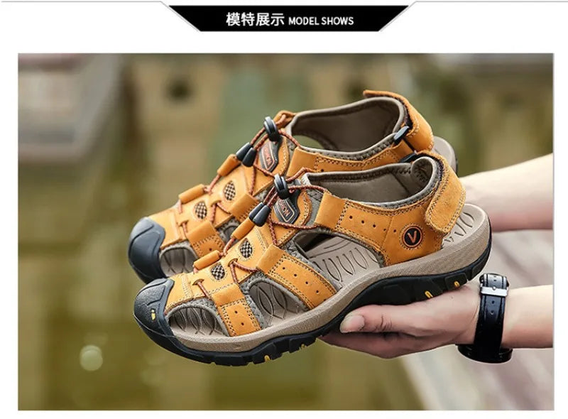 Men Sandals Fashion Casual Sport Sandals Summer Baotou Beach Sandal Outdoor Non Slip Treking Sandals Big Size48 Sandalias Hombre
