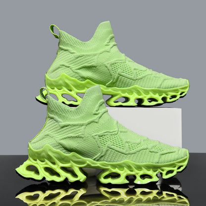 Men's Blade Type Shoes Breathable Shock Absorption Running Shoes Non-Slip Shoes For Jogging Tennis Gym Casual Walking Sneakers