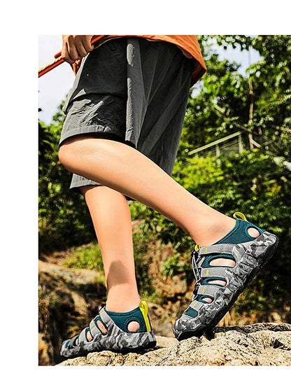 Brand Summer Men's Sandals Fashion Design Beach Men Sandals Outdoor Couple Wading Sandals Non-slip Flat Men Sneakers Size 35-46