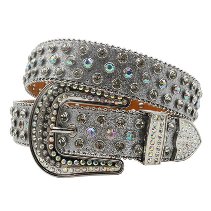 BB belt Diamond Rhinestone Belts Fashion Luxury Crystal Studded Pin Buckle Belt Cinto De Strass Belts for Women Jeans Decoration