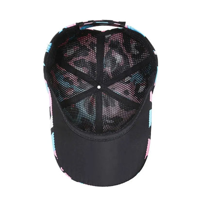Fashion Graffiti Baseball Cap UV Protection Versatile Sunscreen Hats Breathable Sun Hat for Leisure Outdoor