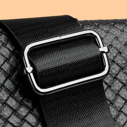 Luxury Designer Men's Shoulder Bag Genuine Leather Crossbody Bag Sling Bag for Daily Commute Travel Work Business Messenger Bag
