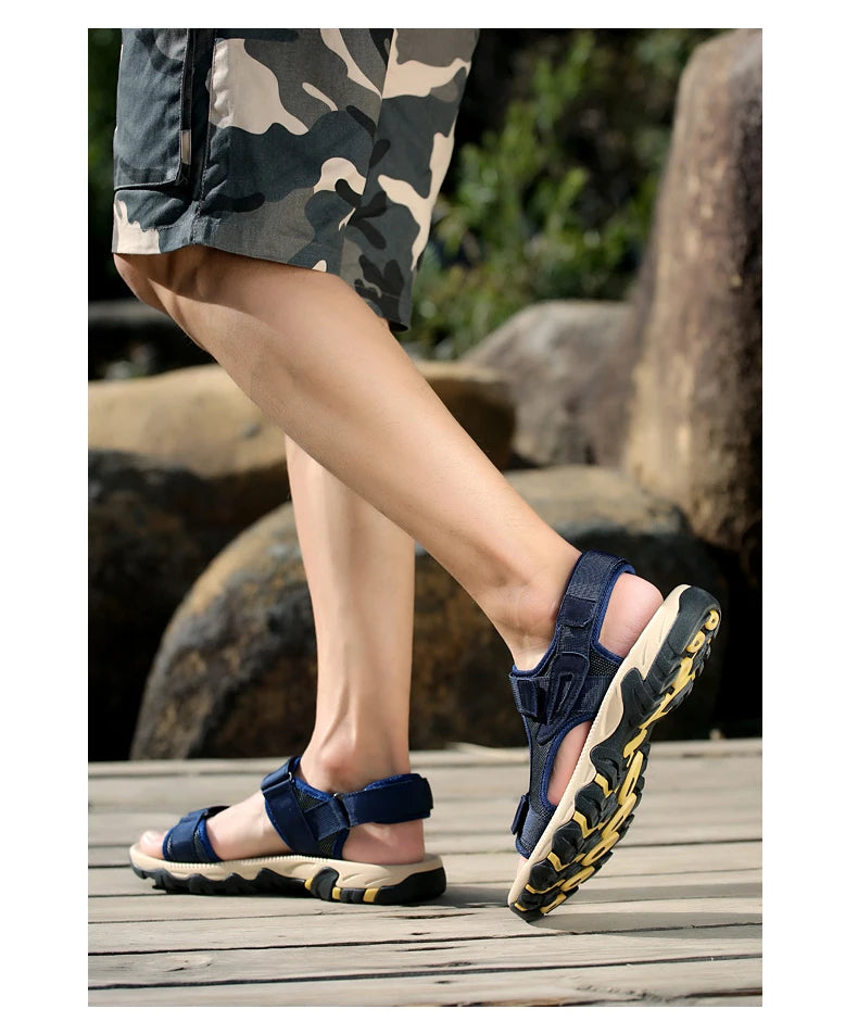 Big Size Summer Comfortable Outdoor Men's Sandals Lightweight Men Shoes For Male Casual Shoes Water Walking Soft Beach Sandals